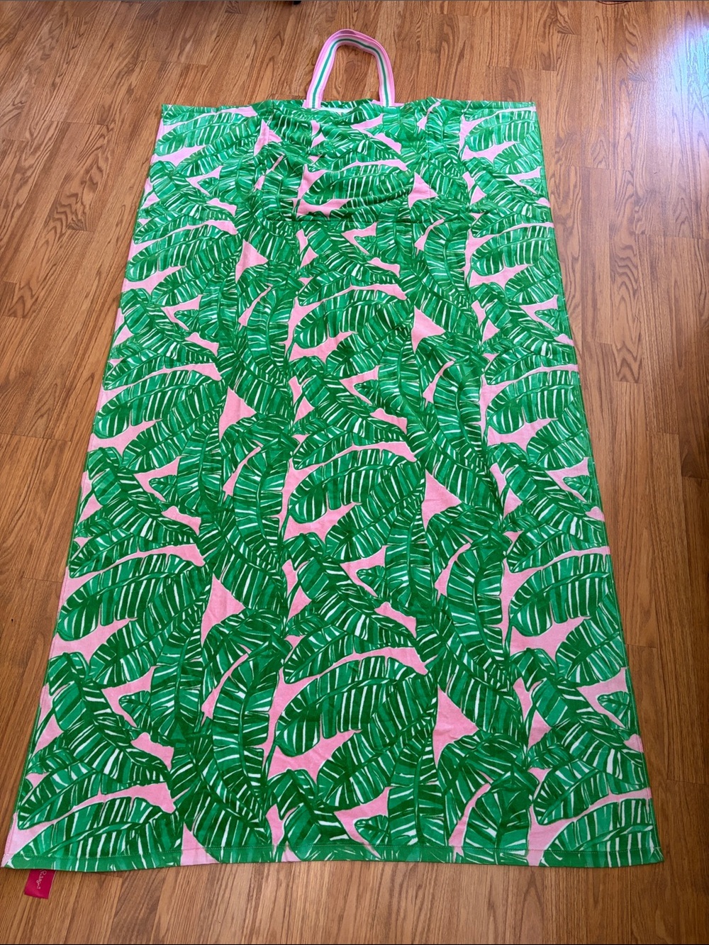 Lilly Pulitzer Pink and Green Tropical Leaf Skirt